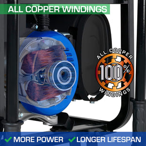 DuroMax XP10000HX 10,000-Watt 439cc Dual Fuel Gas Propane Portable Generator with CO Alert