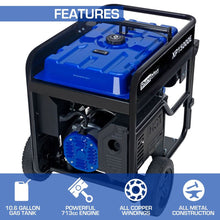Load image into Gallery viewer, DuroMax XP15000E 15000-Watt 713cc V-Twin Gas Powered Electric Start Portable Generator