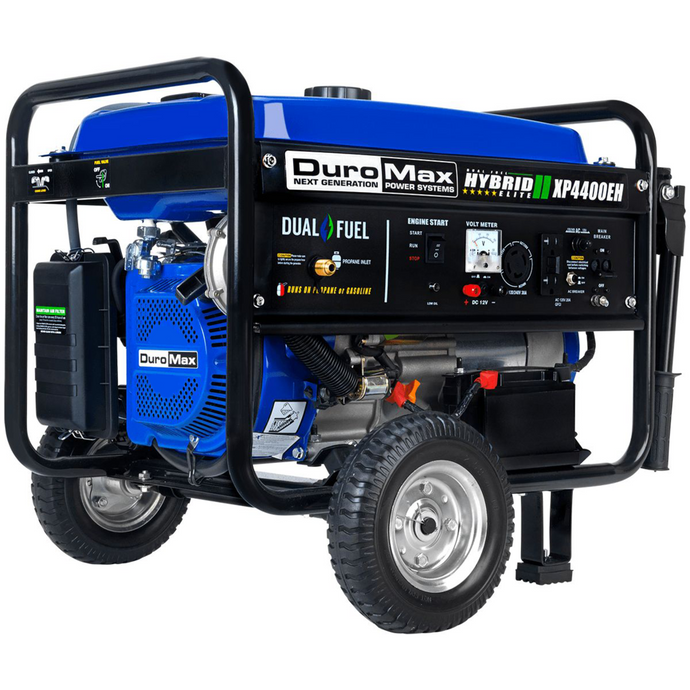 DuroMax XP4400EH 4400-Watt 210cc Electric Start Dual Fuel Hybrid Portable Generator