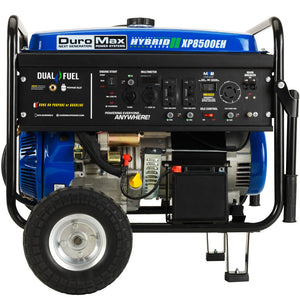 DuroMax XP8500EH 8,500-Watt 420cc Electric Start Dual Fuel Hybrid Portable Generator