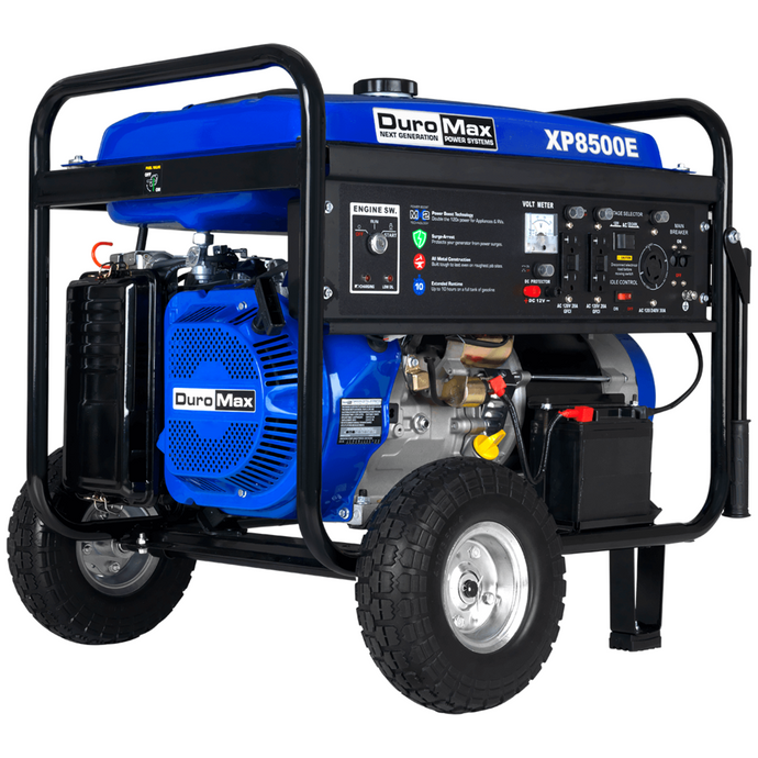 DuroMax XP8500E 8,500-Watt 420cc Gas Generator w/ Electric Start and Wheel Kit
